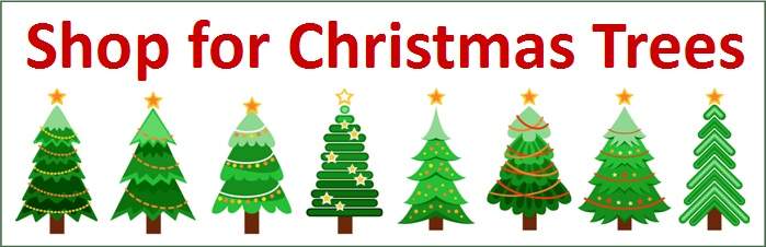 Shop for Christmas tree banner